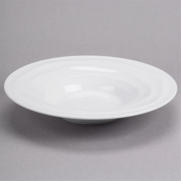 Tuxton China 15 Oz. Pasta Bowl-Porcelain White - 1 Dozen GDP-063